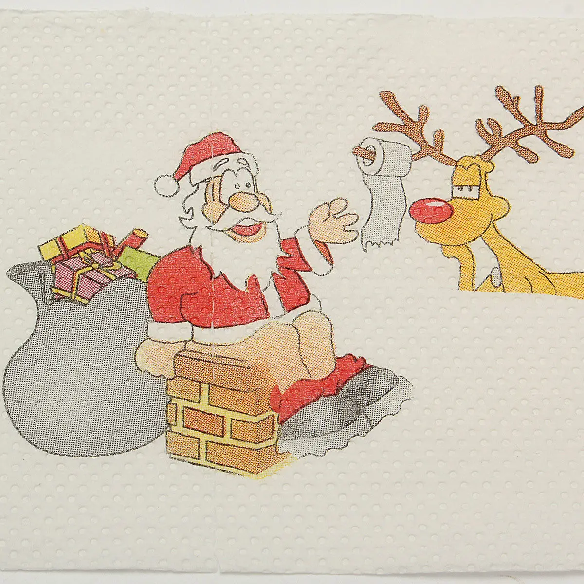 Рождественская туалетная бумага в рулоне для дома Санта Клаус для ванной, туалетная бумага в рулоне, Рождественская декоративная ткань, рождественские принадлежности