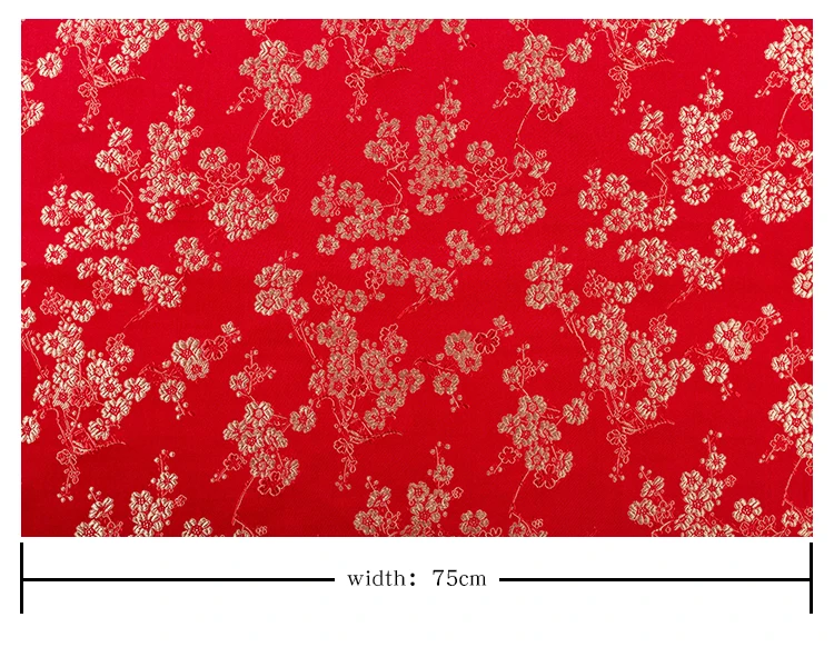 Description Picture 2 of itemPattern Garment Fabric Brocade Jacquard Fabrics DIY Designer Sewing Dress Bag Cushion Patchwork Clothes Material