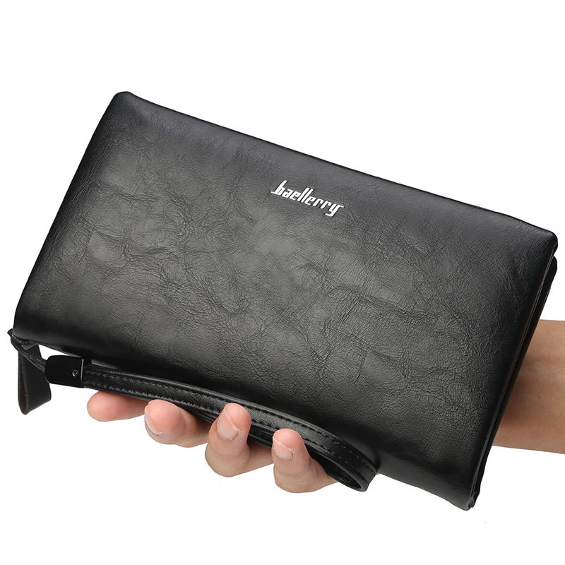 

Hot Sale Men's Wallet Fashion Business Large Capacity Storage Wallet Multifunctional Leather Men's Hand Wallet