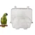 Pet Bird Parrot Clear Shower Bathing Tub Box Подвесная Ванна Клетка Чистящий Инструмент