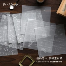 Bloco pegajoso de notas, bloco de notas para escritório e escola, transparente, de papelaria