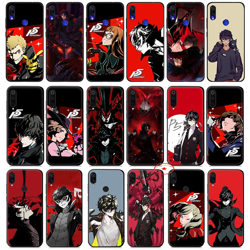 P5 P Persona 5 Мягкий силиконовый чехол для Xiaomi Redmi Note 8 7 6 Pro 4X 5A |