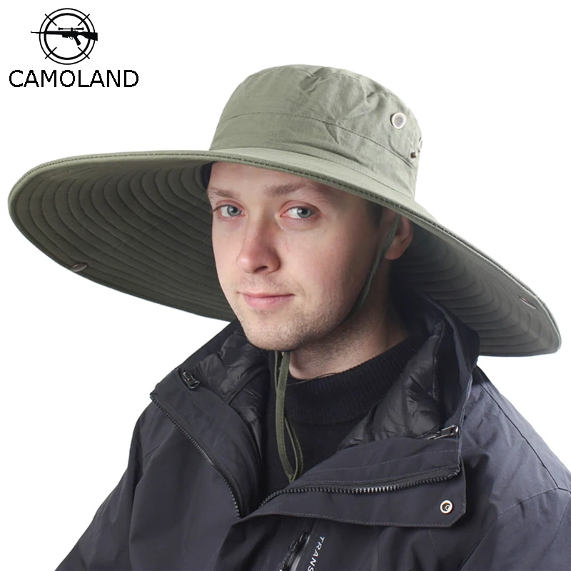 Wide Brim Sun Hat Breathable Safari Hat 