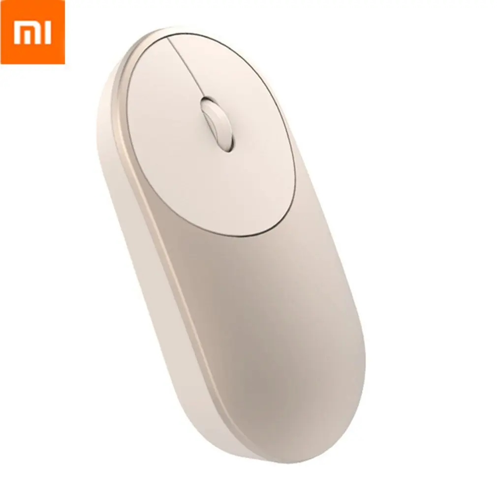 Золотой Оригинальная Xiaomi mi беспроводная мышь портативные игровые мыши Alu mi nium Сплав ABS Материал 2,4 ГГц WiFi Bluetooth 4,0 управление подключение - Цвет: Золотой