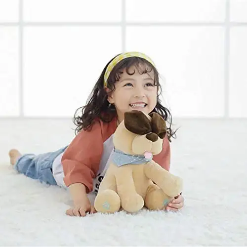 Peek A Boo собака плюшевая кукла музыкальная собака с игрушка со звуком для ребенка