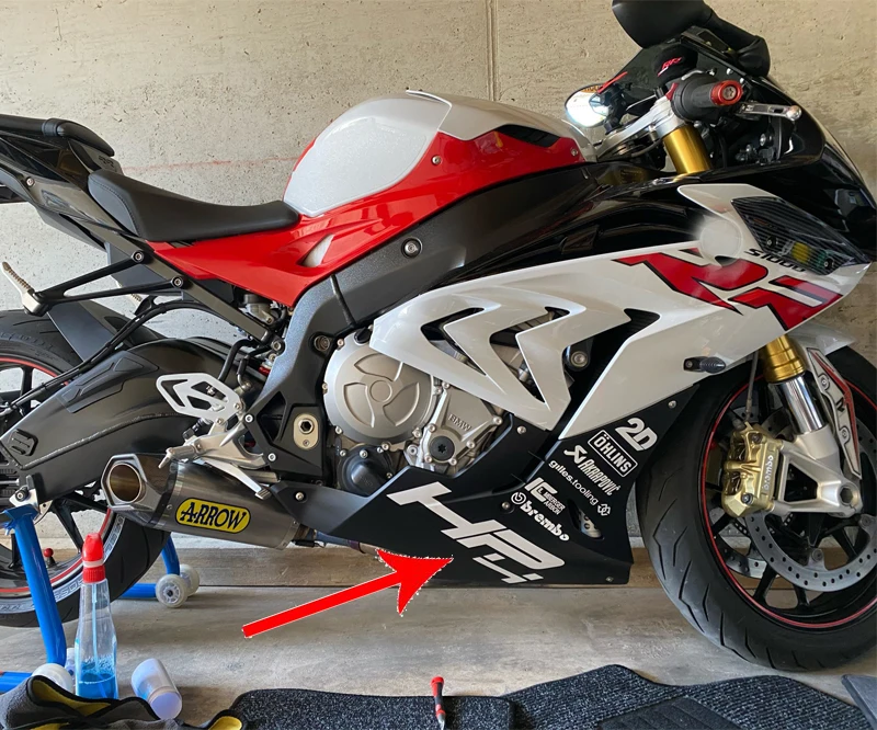 Suitable For BMW S1000RR 2017 2018 s1000rr Sticker Bottom Panel Decal Fairing Sticker
