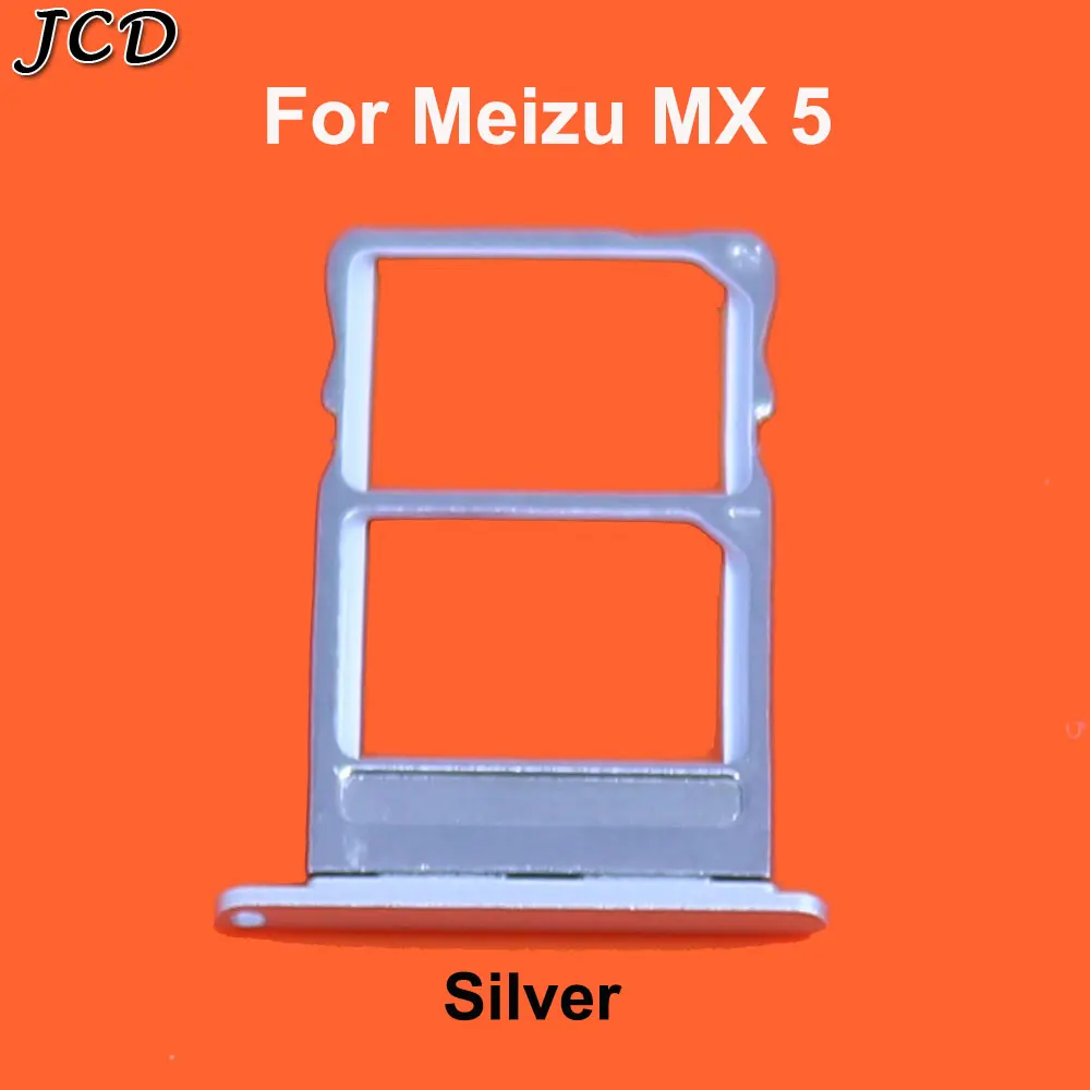 JCD для Meizu MX5 MX6 слот для sim-карты держатель Micro SD слот для карты лоток Разъем заменитель адаптера запасные части - Цвет: MX5 Silver