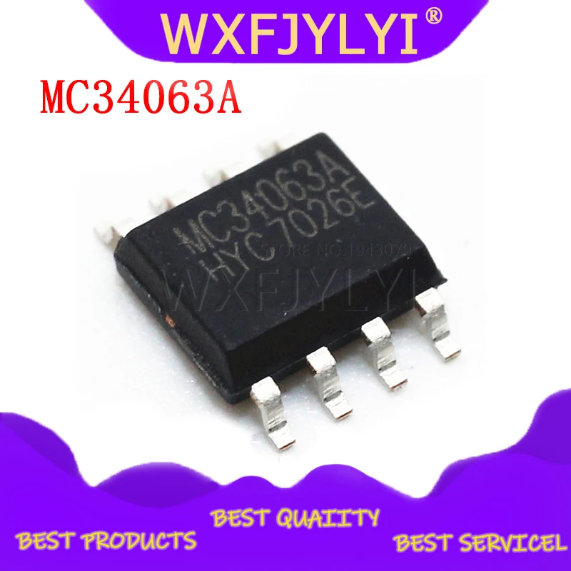 10 шт. MC34063A SOP8 MC34063 SOP MC34063ADR MC34063ADR2G SMD новый и оригинальный IC|integrated circuit|circuit integre |