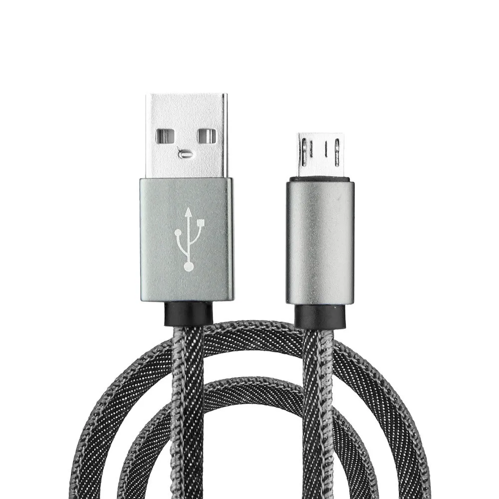 1 м Micro Usb кабель 2.1A Плетеный алюминиевый кабель быстрой зарядки для samsung Galaxy S7 Плетеный Usb кабель для huawei мобильного телефона