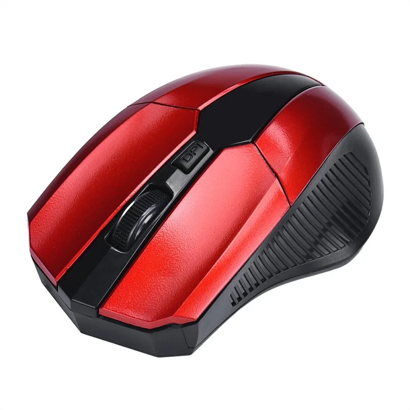 Wireless Mouse USB New Gaming Mouse 2.4GHz Mice Optical Cordless PC Computer for Laptop Hot Sale High Quality Gift Mouse Gamer - Цвет: Red