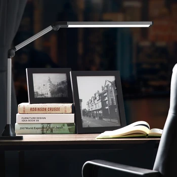 

LED Desktop Reading Lamp Remote Dimming Long Arm Warm Light Rotate Eye-protect Office Piano Table LED Lamp For Bedroom Light