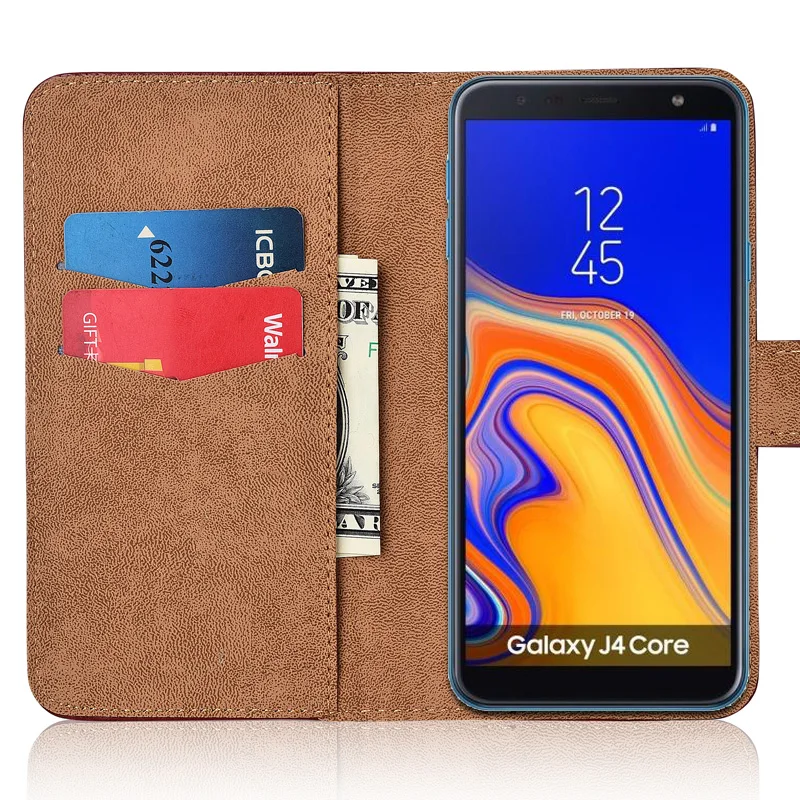 Милый чехол для Samsung Galaxy J4 Core J410 бумажник чехол|Чехлы-портмоне| |