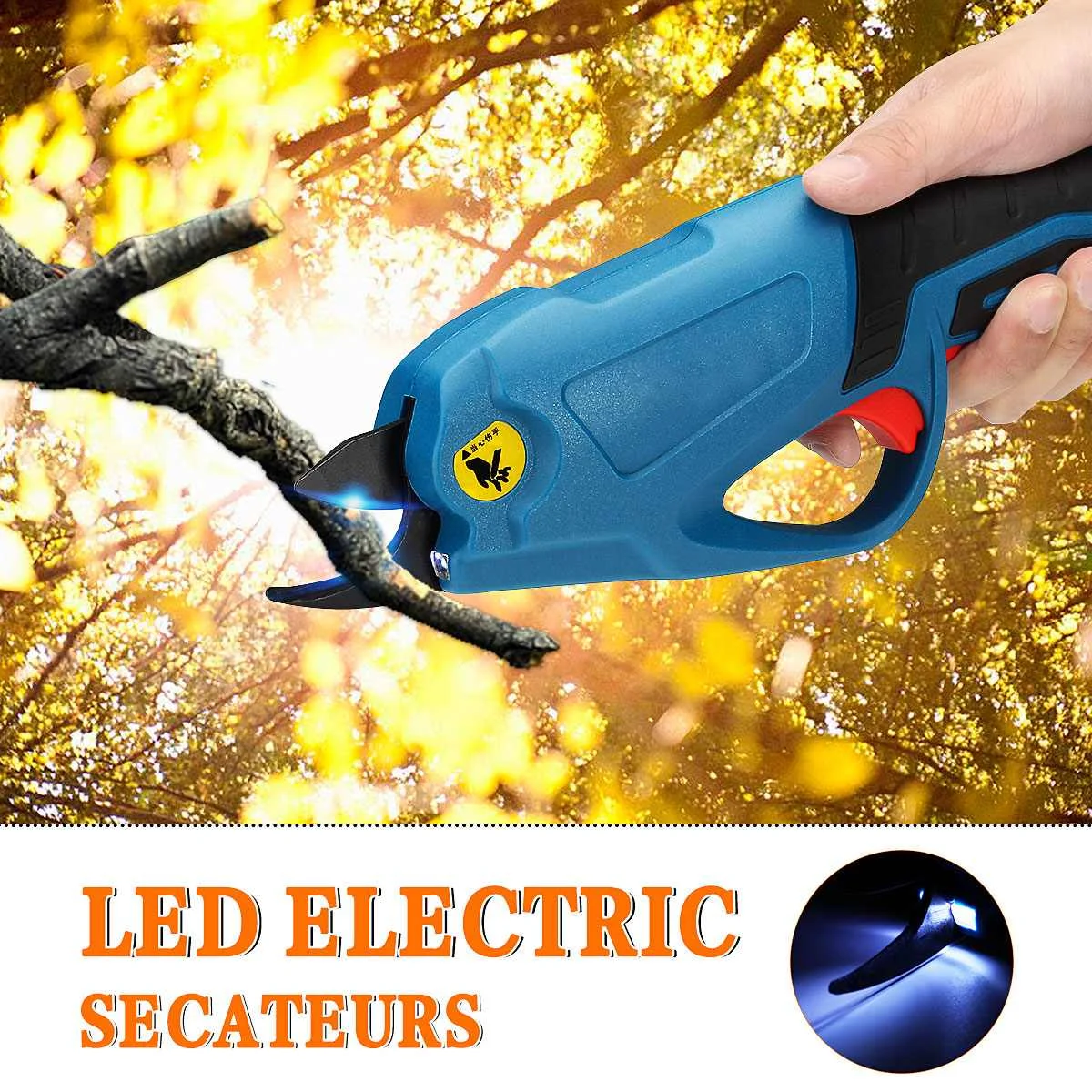 

4V Cordless Electric Rechargeable Lithium Pruning Shears Secateur Branch Cutter Electric Fruit Pruning Tool Garden Pruner