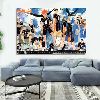 

Prints Modular Picture Wall Art Poster Animation Film And Television Haikyuu Nordic Style Canvas Painting For Bedroom Home Decor