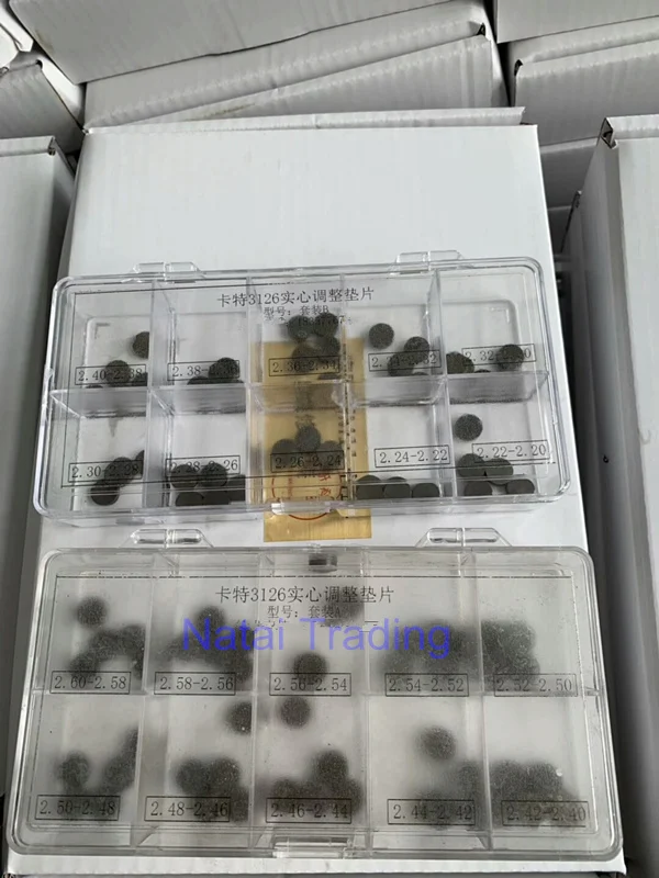 

CAT3126 diesel Injector solid adjusting gasket Common Rail Injector CAT 3126B Shim Washer Sizes 2.20-2.60mm 100PCS