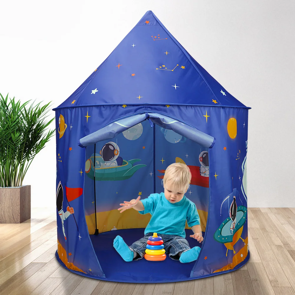 Kids Play Tent Portable Foldable Prince Folding Tent Children Boy Cubby Play House Children Gifts Outdoor Toy Tents Castle 5