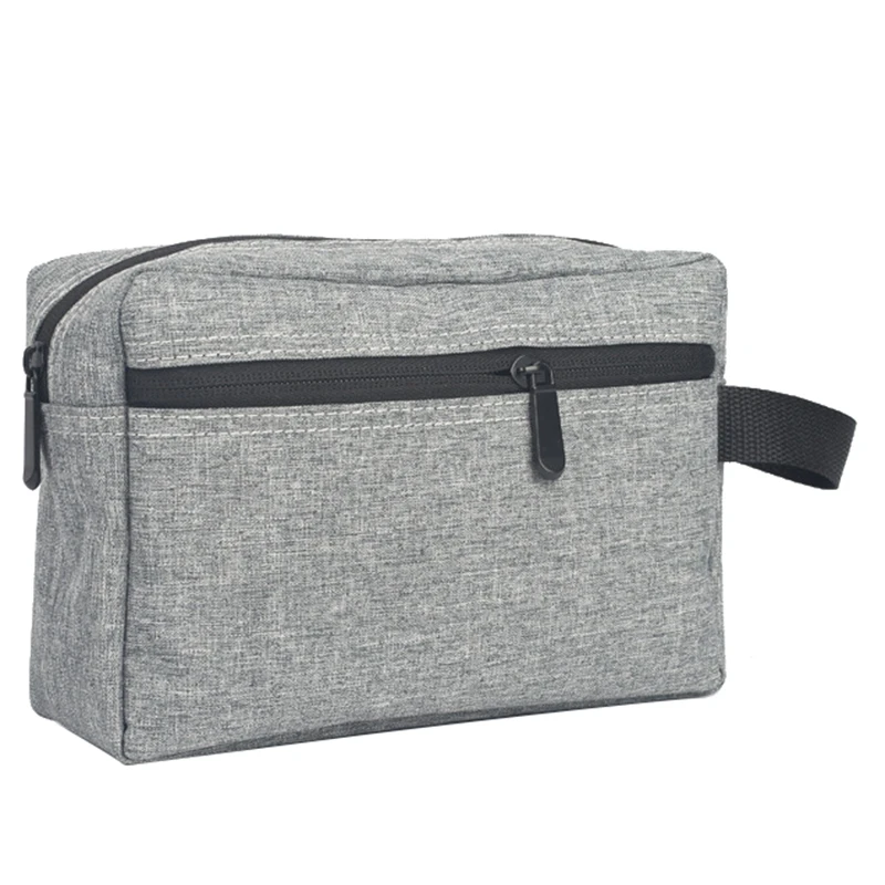 

Gray 1 Pc Travel Men Wash Bag Waterproof Makeup Bag Toiletry Wash Kit Storage Pouch for Women Cosmetic Bag