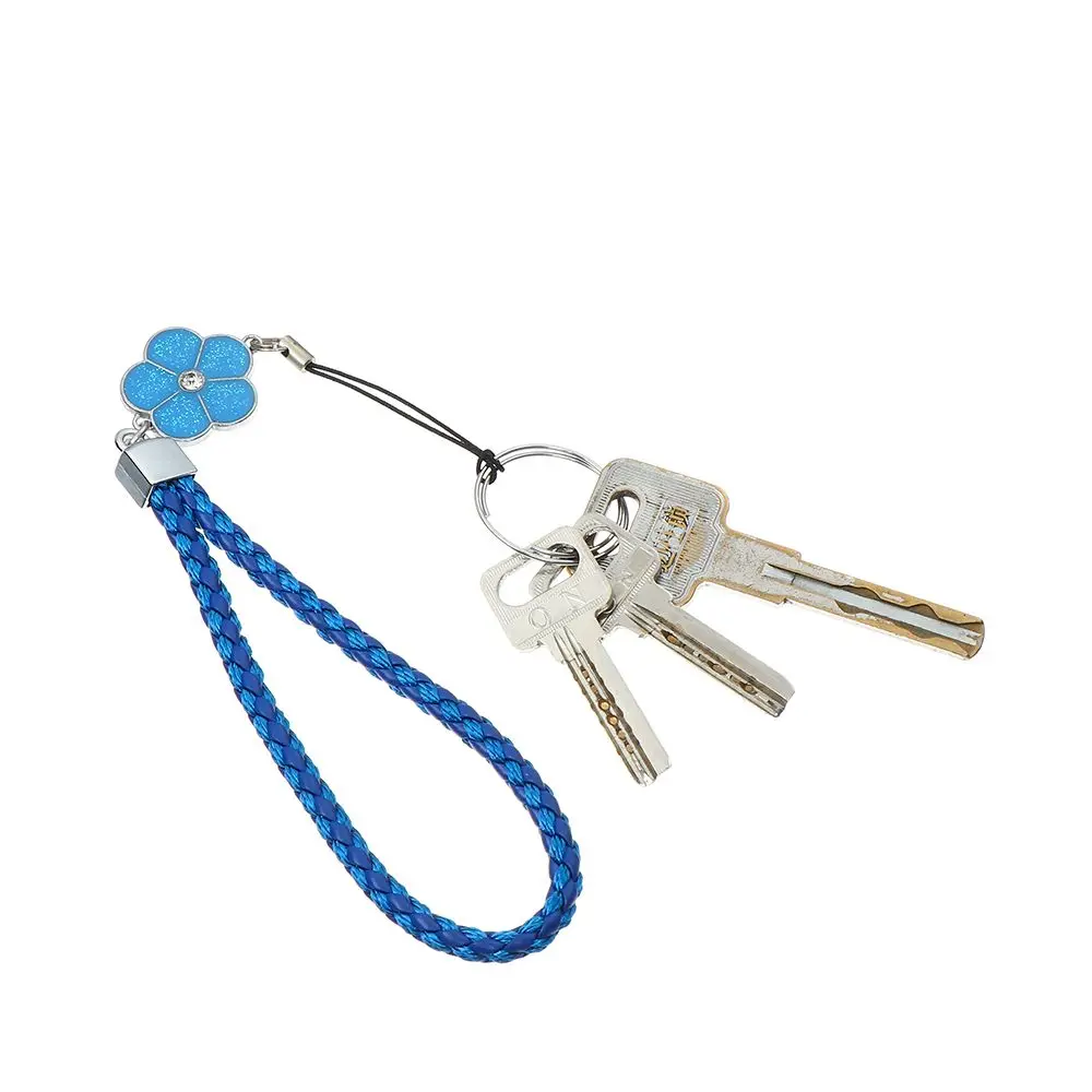 Elegant Plum Blossom Woven Phone and Keychain Lanyard