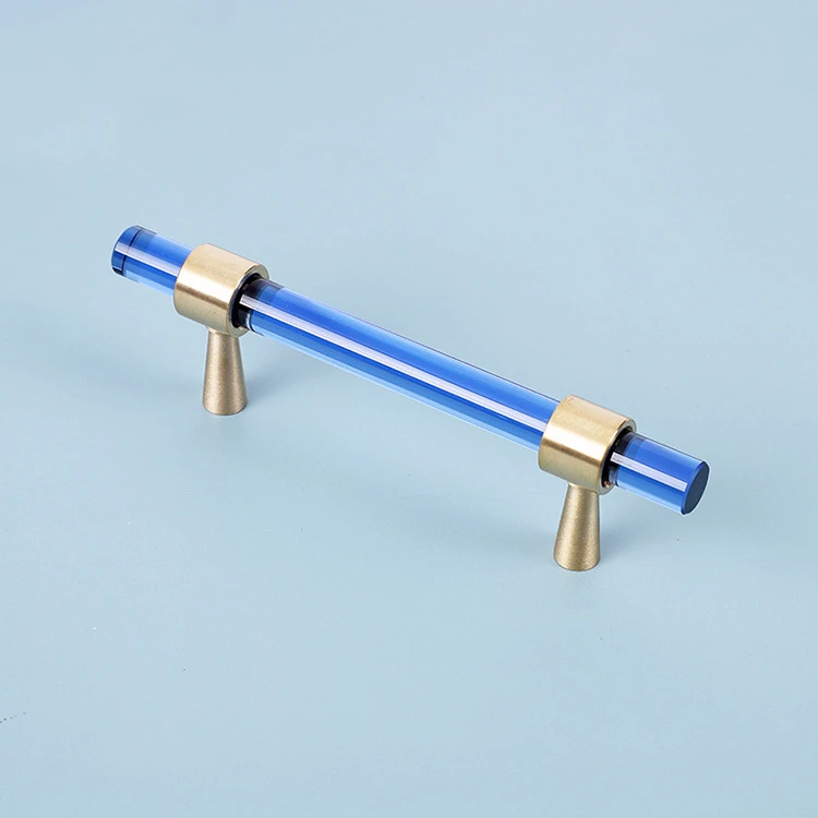 cristal 140x12mm moderno colorido armário porta guarda-roupa t barra diy alças para móveis