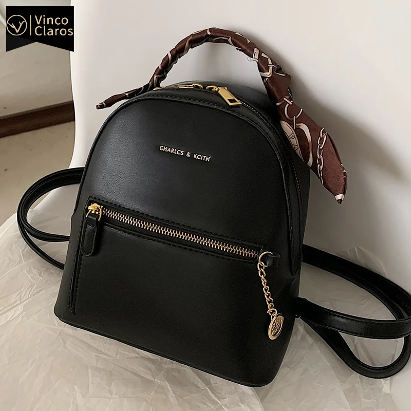 Mochila pequeña de cuero para mujer, morral de viaje de alta calidad, bonita, de marca lujo|Mochilas| - AliExpress