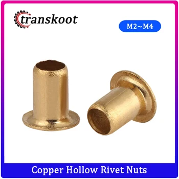 

100pcs M0.9 M1.3 M1.5 M1.7 M2 M2.5 M3 m4 Tubular Rivets Double-sided Circuit Board PCB Nails Copper Hollow Rivet Nuts