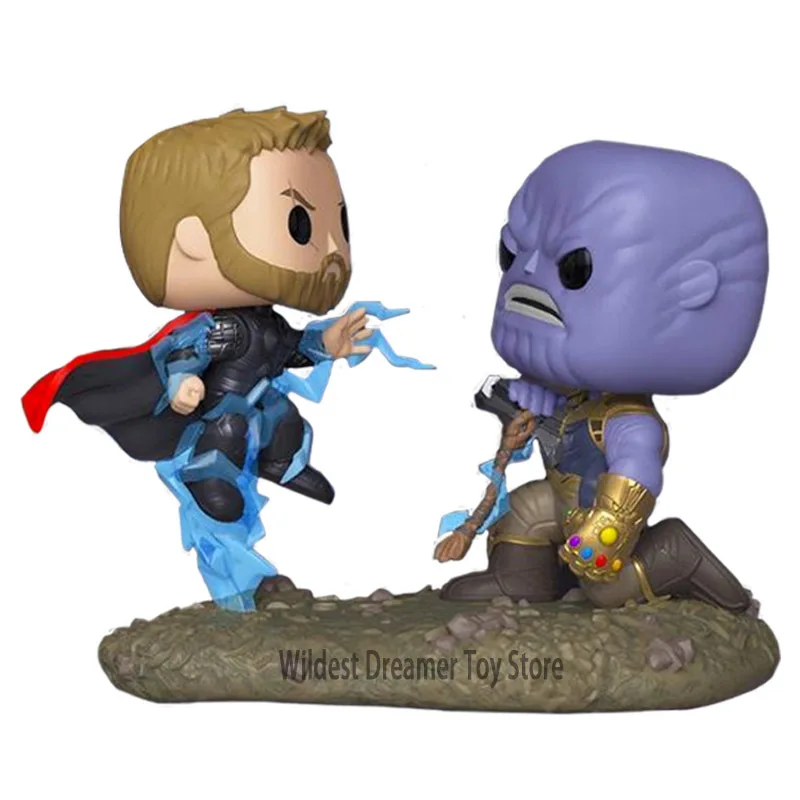 

FUNKO POP Marvel Avengers Stan Lee Iron Man Thor Thanos Collection Model PVC Action Figure Kids Toys Children Gifts