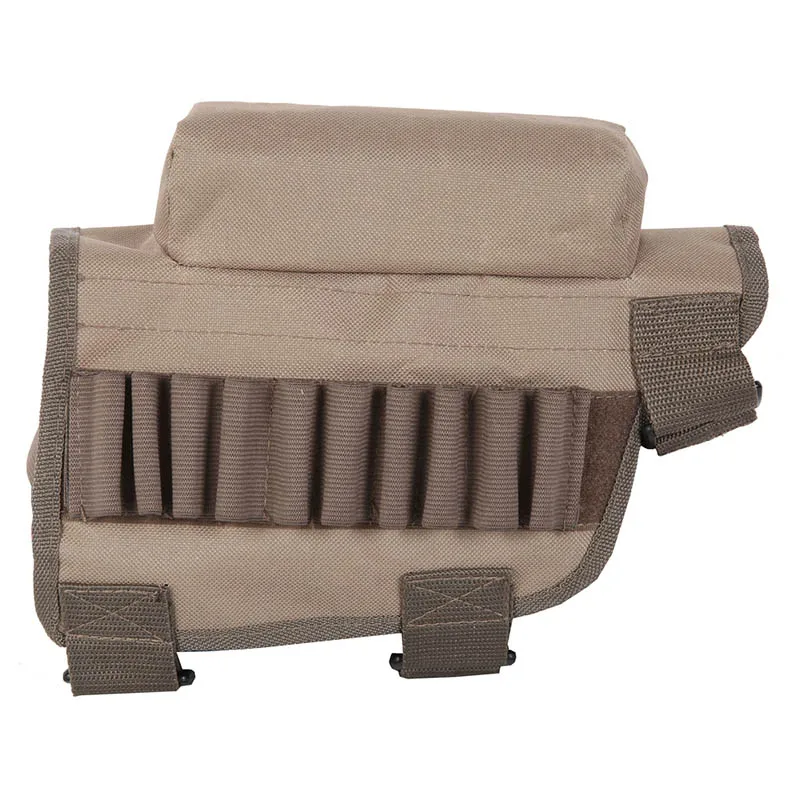 

10 x 8 x 1 inch Tactical Buttstock Cheek Rest with Ammo Bullet Carrier Case Holder Outdoor