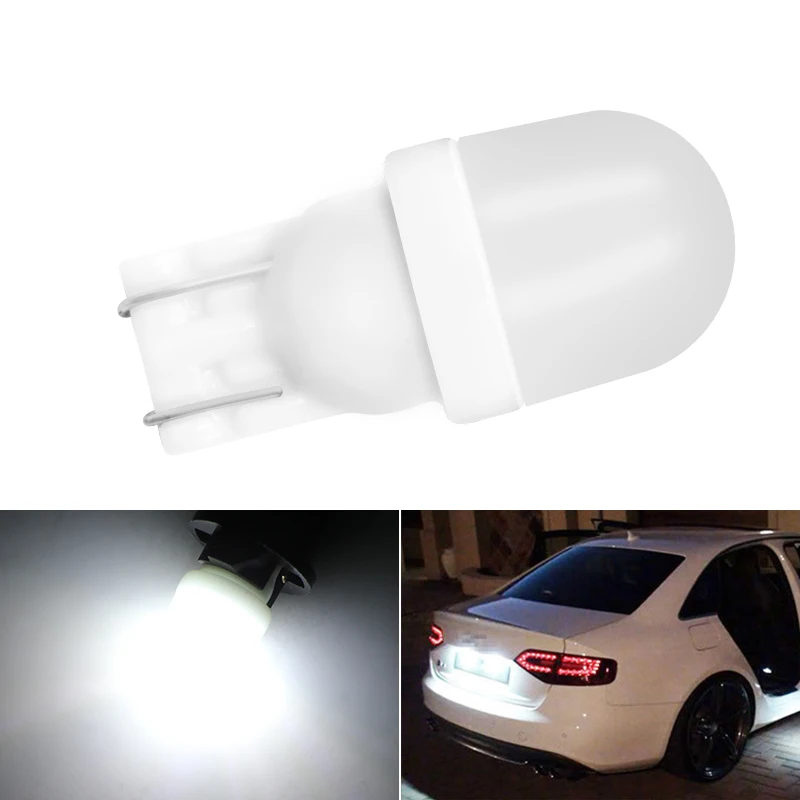 

T10 194 2825 WY5W W5W Filament Lights COB LED Glass Shell Wedge Auto Parking Bulbs CANBUS NO ERROR Car Reading Dome Lamp DC 12V