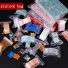 Thick 0.24mm 3X4cm Mini Cute Cheaper Plastic Zipper Print Bags Ziplock Plastic Packaging Pouches Jewelry Candy Pill Pack 3