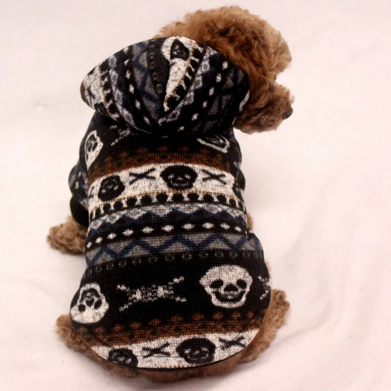 

Hot Sale Pet Supplies fashion dogs Autumn Winter Keep Warm Clothes Double Layer Thickening Hooded Coat 2 Legged Hoodie