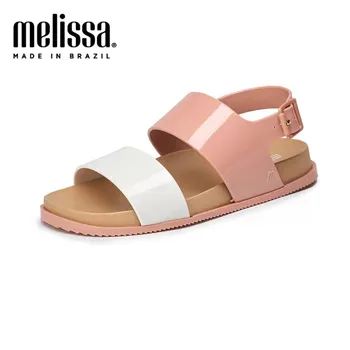 

Melissa Cosmic Sandal New Women Sandals Summer Candy colors Strap Buckle Soft Foam Sole casual shoes female Outdoor Beach Shoes