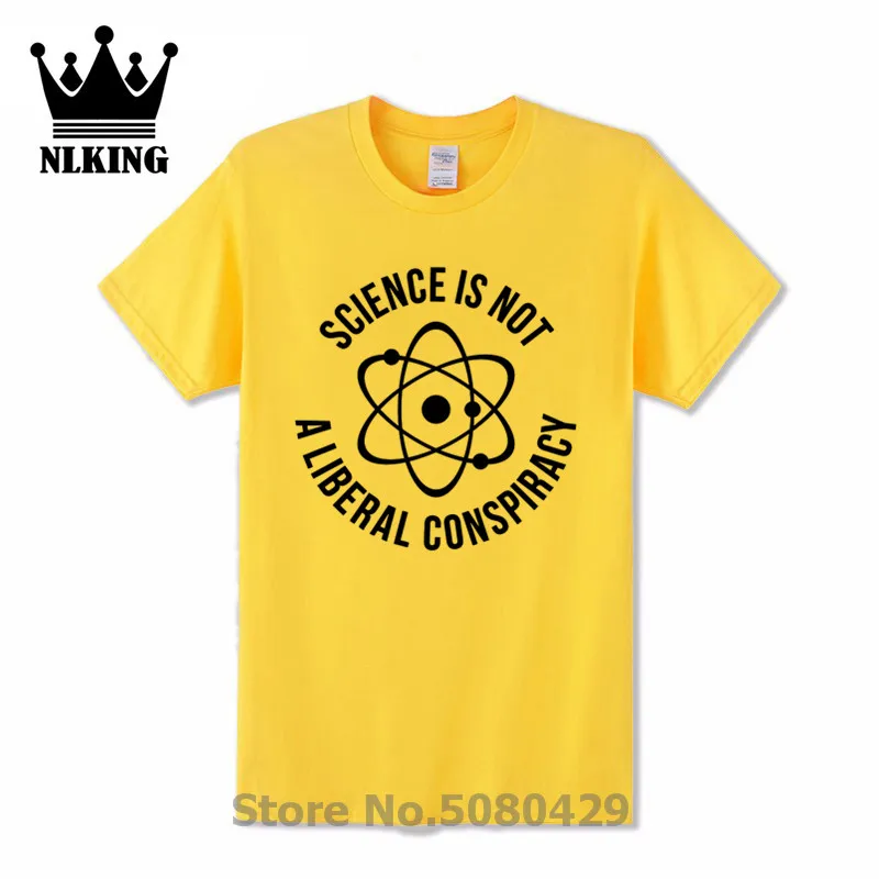 Science is not a liberal conspiracy топы футболки Биткойн с коротким рукавом хлопковая Футболка