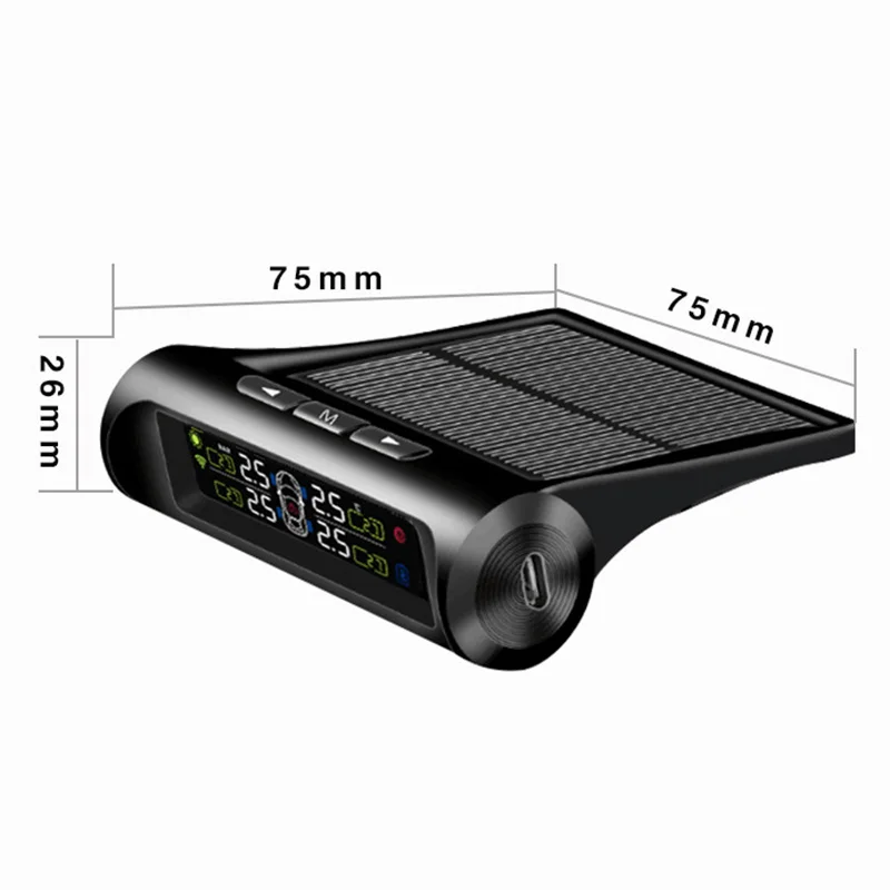 Прямая поставка Солнечный/USB датчик давления воздуха в шинах набор цифровой ЖК-дисплей колесная шина диагностические инструменты V-Best