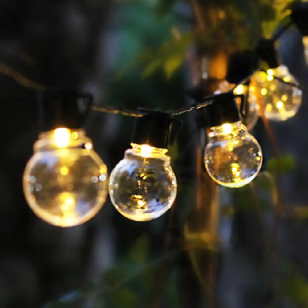 

LED Fairy Light USB Battery Operated Solar Garland Globe Festoon Bulb Christmas String Lights Outdoor Garden Decor Party Wedding