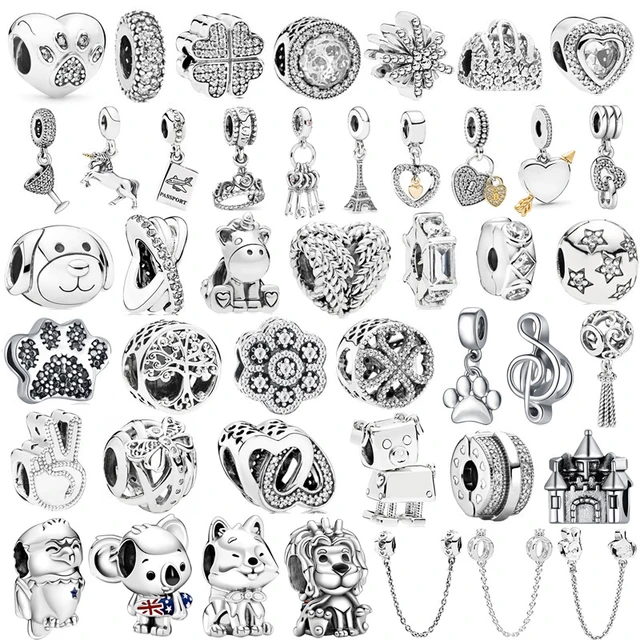 Large Sale Mixed Silver Color Alloy Charms Beads Fit Brand Charms Bracelets  Necklaces for Women More