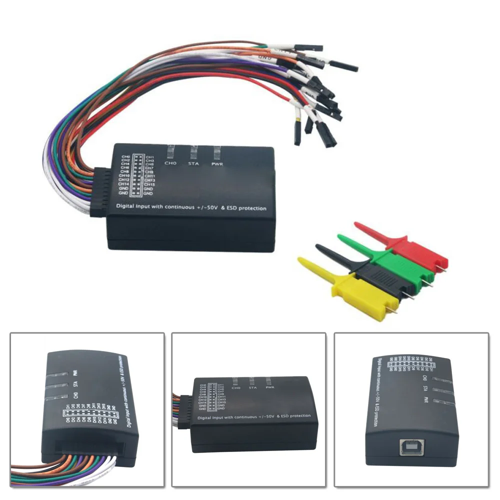 

USB Logic Analyzer 100M Max Sample Rate 16CH Support 1.2.10 Software Made Of High Quality Material,