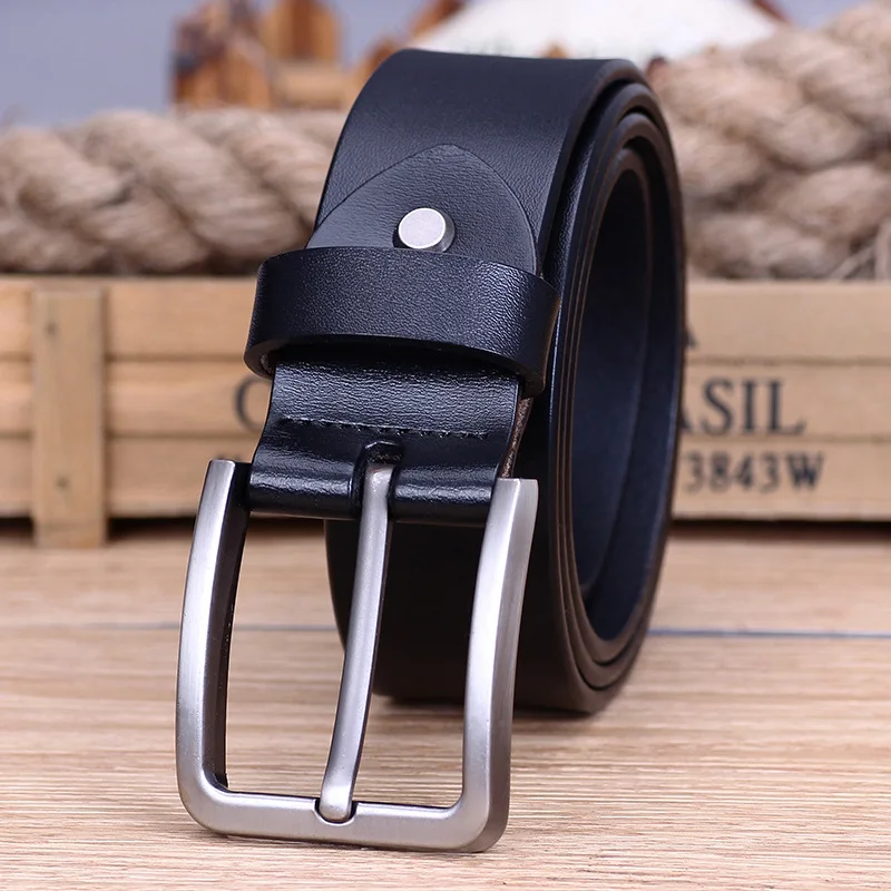 Men's leather belt fashion leather men's belt pin buckle fashion belt men's business popular male brand belt luxury Men's leather belt fashion leather men's belt pin buckle fashion belt men's business popular male brand belt luxury