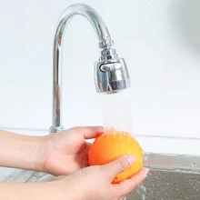 Innovative Kitchen Faucet ABS + Stainless Steel Splash-Proof Universal Tap Shower Water Rotatable Filter Sprayer Nozzle