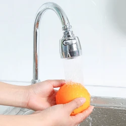 Innovative Kitchen Faucet ABS + Stainless Steel Splash-Proof Universal Tap Shower Water Rotatable Filter Sprayer Nozzle