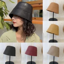 Женская однотонная Складная уличная кепка из искусственной кожи для девушек и женщин, женская кепка из искусственной кожи, кепка для рыбалки на плоской подошве