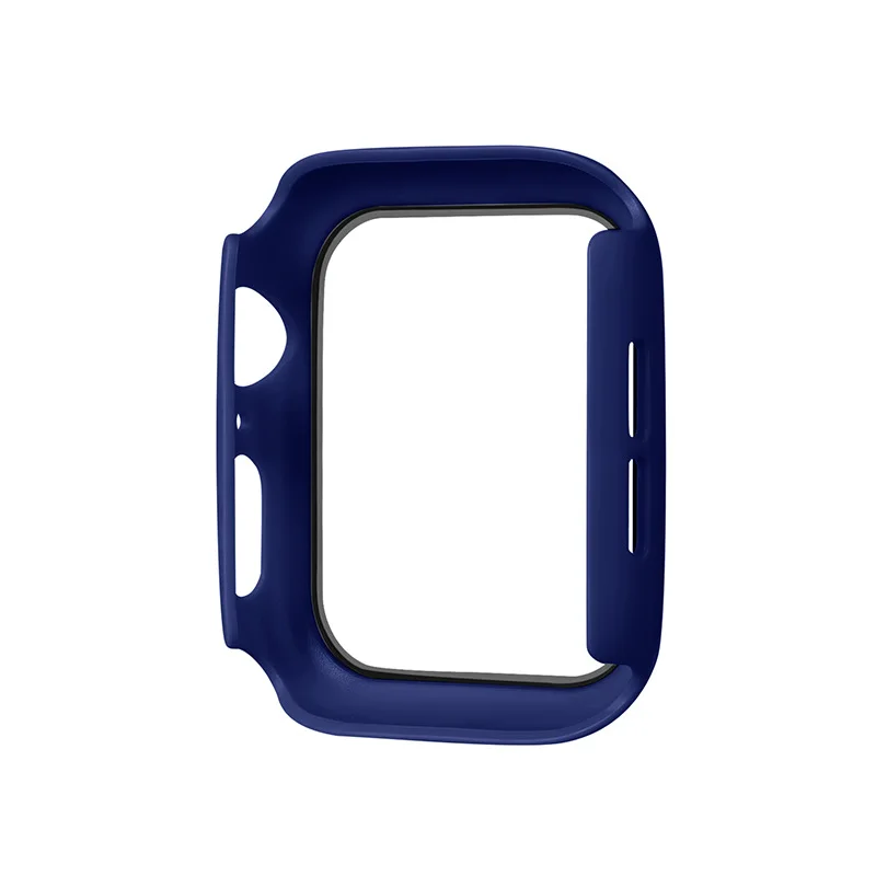 Чехол+ закаленное стекло для Apple Watch 44 мм 40 мм серия 5 4 3 2 1 Защитная крышка для экрана бампер чехол для iwatch 5 4 3 2 1 42 мм 38 мм
