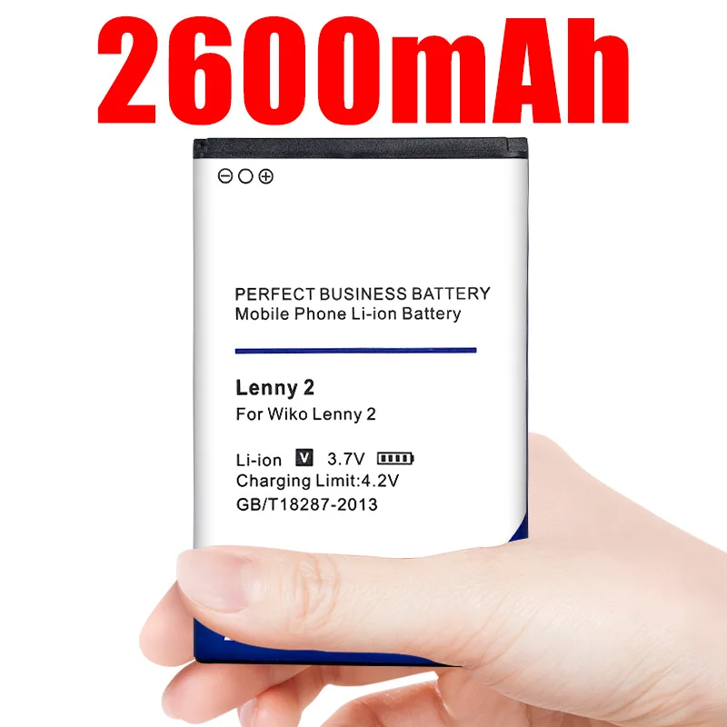 Аккумулятор для телефона Wiko Lenny 2 Lenny2 3 7 в 2600 мАч литий ионные батареи|Аккумуляторы