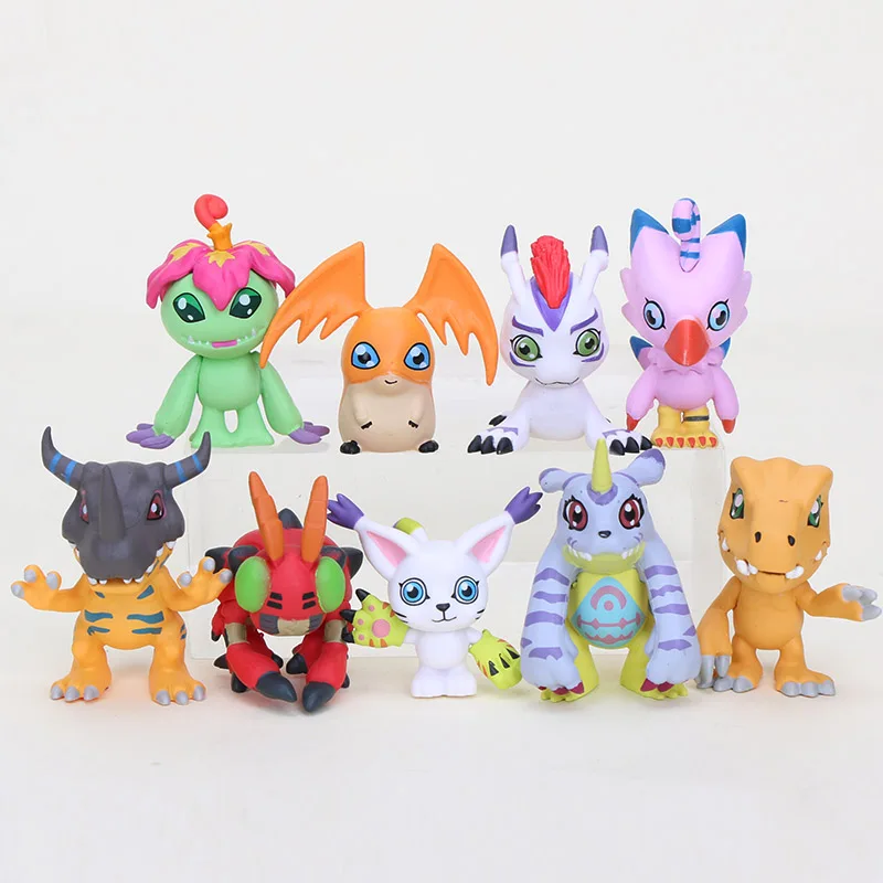 9 шт./компл. аниме цифровая экшн-фигурка Digimon игрушки агумон геримон цифровой