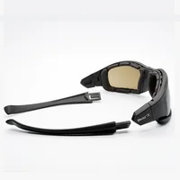 Photochromic Tactical polarized sunglasses C5 glasses Kit War Game shooting goggles Outdoor 3