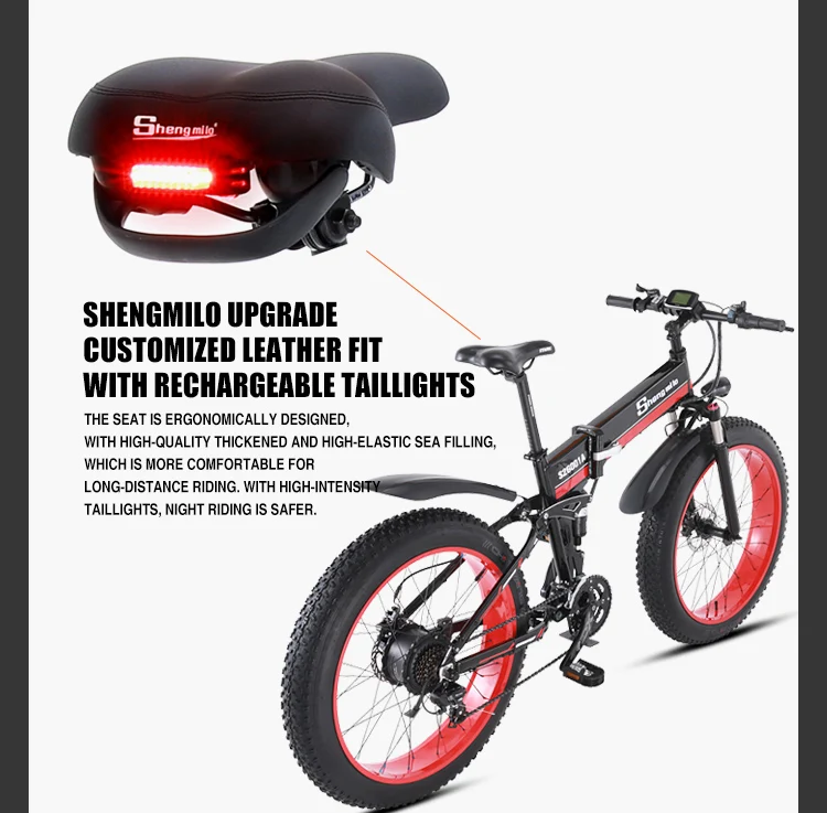Электрический велосипед ebike 48V1000W, Электрический горный велосипед, электрический складной велосипед 4,0, электрический велосипед с толстыми шинами, пляжный Снежный велосипед Neve