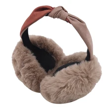 Зимние наушники с милыми ушками и бантом; милые плюшевые наушники с бантиком; женские теплые плюшевые наушники с защитой от замерзания