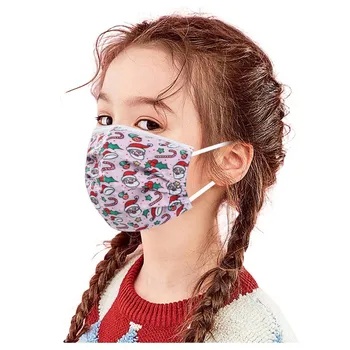 

50/100PC Disposable Children Mask Non-woven Face Mask 3 Layers Ply Filter Outdoor Breathable Protection Printing Mouth Mask
