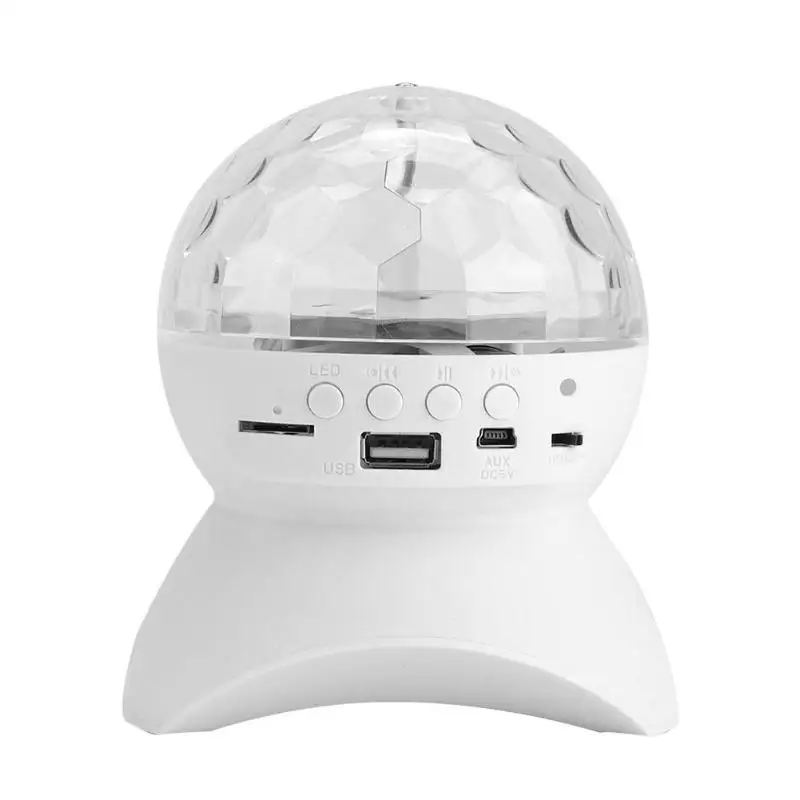 

LED Magic Ball Lamp USB DJ Party Bar Music Stage Light U-disk Memory Card Bluetooth Connection Xmas Halloween Home Decor