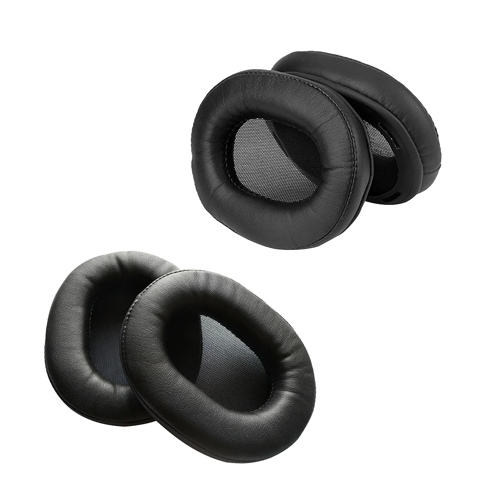 2pair Headphones Ear Pads Cushion Cover for Sony MDR-1R 1RNC 1RMK2 Black