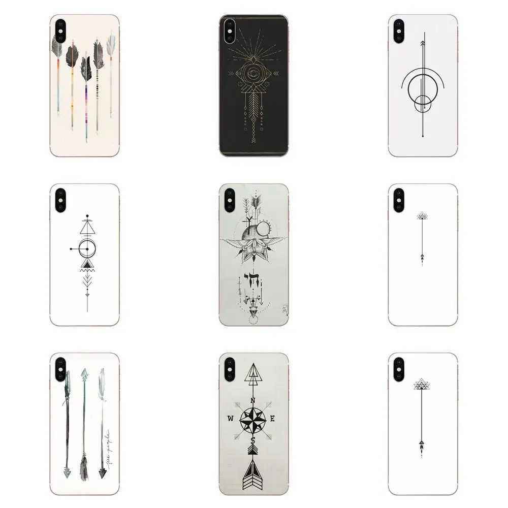 

Geometric Arrow X Sunny City For Apple iPhone 4 4S 5 5C 5S SE 6 6S 7 8 Plus X XS Max XR High Quality Classic Soft Phone Case